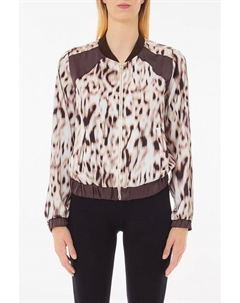 Блуза на молнии с анималистичным принтом Liu jo