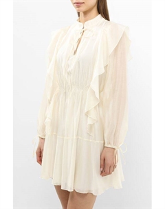 Платье с оборками и эластичным поясом Rinascimento