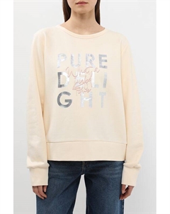 Свитшот хлопковый с принтом Comma,