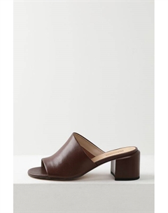 Сабо кожаные на каблуке Ever be