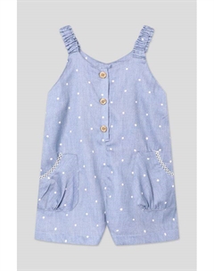 Комбинезон хлопковый на лямках в горох Mayoral