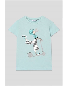 Футболка хлопковая с принтом Mayoral