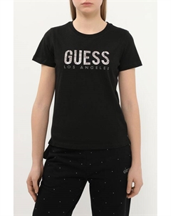 Футболка хлопковая с логотипом Guess