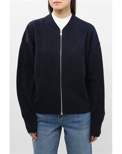 Куртка-бомбер шерстяная на молнии Boss