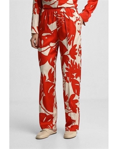 Брюки на эластичном поясе с принтом Marc o'polo