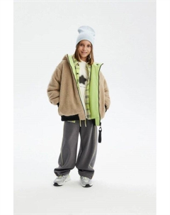 Куртка двусторонняя из искусственного меха Silver spoon life