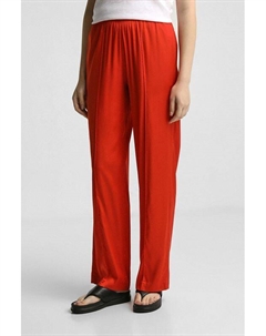 Брюки на эластичном поясе прямого кроя Marc o'polo