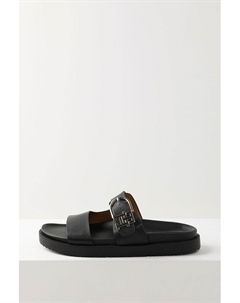 Сандалии кожаные с пряжкой Tommy hilfiger