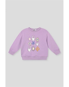 Свитшот хлопковый с принтом Gioco