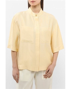 Рубашка с воротником стойкой свободного кроя Boss