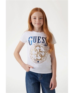Футболка хлопковая с логотипом Guess