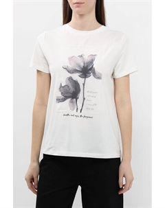 Футболка хлопковая с принтом Comma,