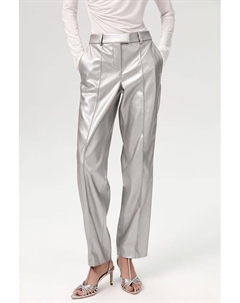 Брюки из экокожи со стрелками Fashion rebels