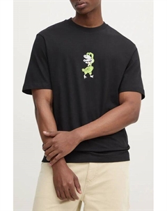 Футболка хлопковая с принтом Hugo blue