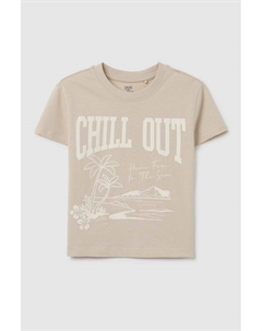 Футболка хлопковая с принтом Ovs