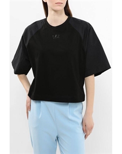 Футболка хлопковая с широкими рукавами Ea7