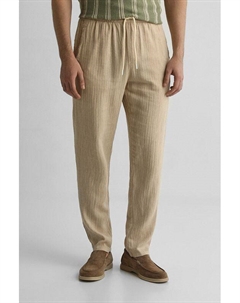 Брюки из льна и хлопка зауженные Blend