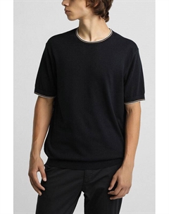 Джемпер хлопковый с коротким рукавом Bugatti