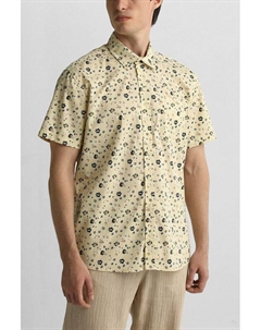 Рубашка хлопковая с коротким рукавом в полоску Blend