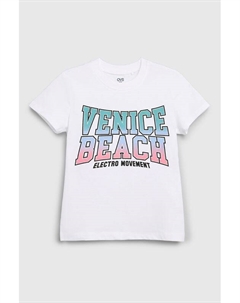 Футболка хлопковая с принтом Ovs