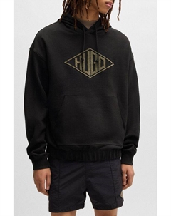 Худи хлопковое с вышитым логотипом Hugo