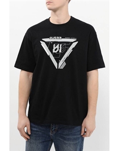 Футболка хлопковая с логотипом Guess