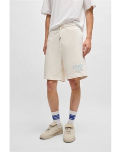 Шорты хлопковые свободного кроя Hugo blue