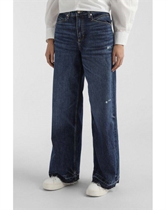 Джинсы свободного кроя с необработанным краем Boss