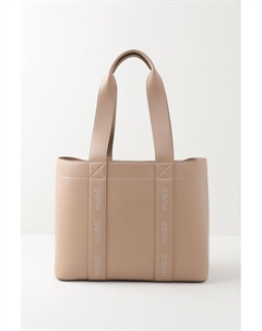 Сумка-тоут с вышитыми логотипами Becky Hugo