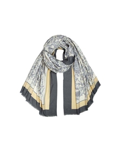 Палантин из смесовой шерсти с принтом Mellizos