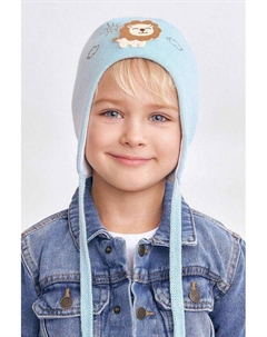 Шапка хлопковая на завязках с декором Totti