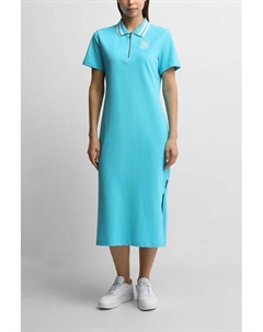 Платье-поло хлопковое с воротником на молнии Belucci