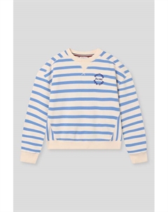 Свитшот хлопковый в полоску Tommy hilfiger