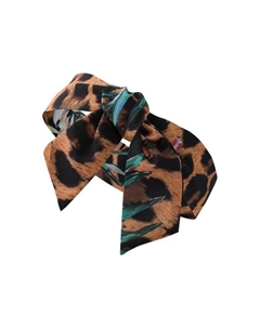 Платок шелковый Леопард с цветами Artograph