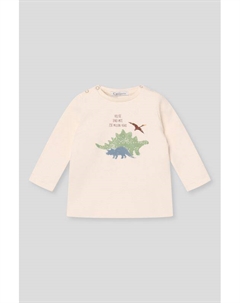 Лонгслив хлопковый на кнопках с принтом Choupette