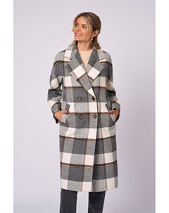 Пальто шерстяное в клетку Electrastyle