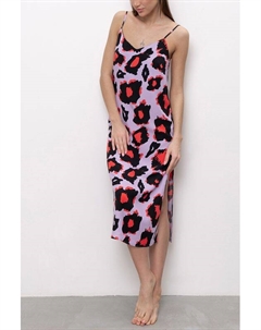 Платье домашнее на бретельках с принтом Almando melado