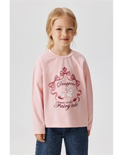 Лонгслив хлопковый с принтом Acoola