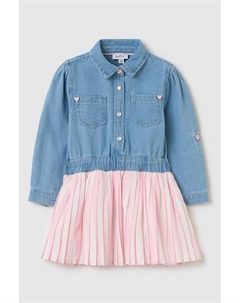 Платье джинсовое с плиссированной юбкой Fagottino