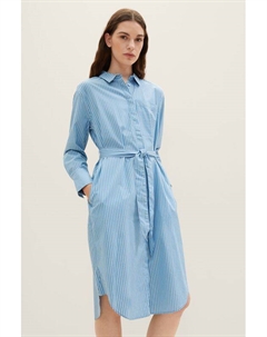 Платье-рубашка хлопковое в полоску Tom tailor