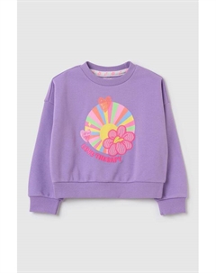 Свитшот хлопковый с принтом Love therapy