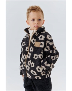 Толстовка флисовая на молнии с принтом Happy baby