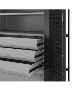 Шкаф металлический 2х дверный Kobor Expert MC/2-100/60 4S.41B Кобор