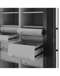 Шкаф металлический 2х дверный Kobor Expert MC/3-100/60 6S.44B Кобор