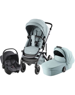 Набор детская коляска Smile 5Z Harbor Blue + автокресло Baby-Safe Core Midnight Grey Britax roemer