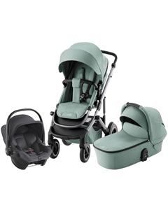 Набор детская коляска Smile 5Z Jade Green + автокресло Baby-Safe Core Midnight Grey Britax roemer