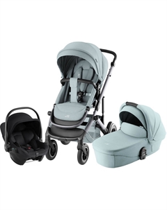 Набор детская коляска Smile 5Z Harbor Blue + автокресло Baby-Safe Core Space Black Britax roemer