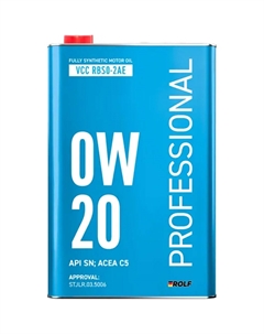 Моторное масло Professional 0W-20, 1 л Rolf
