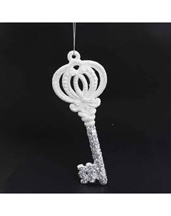 Подвеска Ключ 16,5см пластик белый Maxijoy