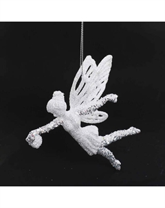 Подвеска Фея 12,5см пластик белый Maxijoy